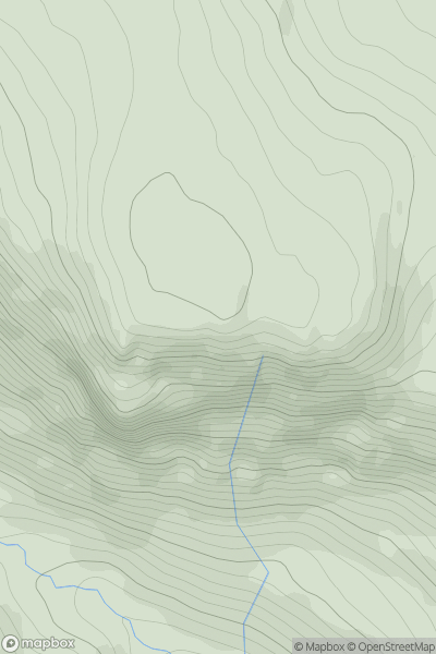 Thumbnail image for Druim Mor [Braemar to Montrose] showing contour plot for surrounding peak